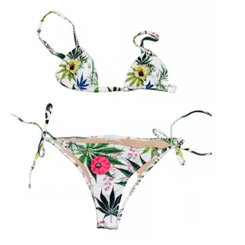 Fleur du Mal botanical print bikini